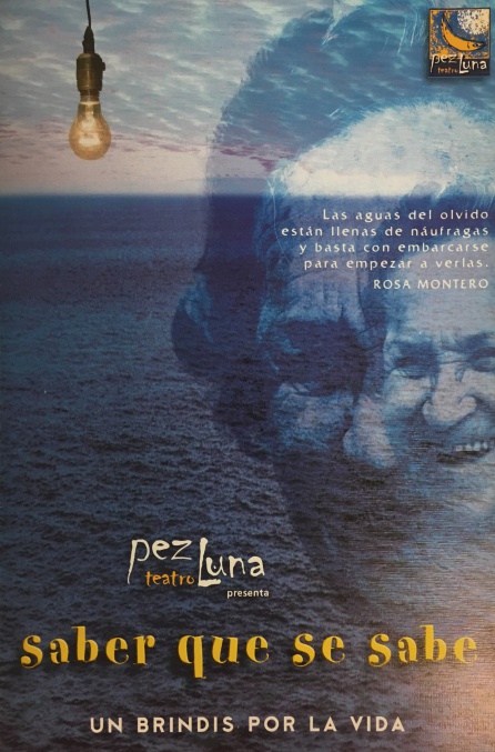 Cartel "Saber que se sabe", de Pez Luna Teatro Cartel "Saber que se sabe", de Pez Luna Teatro