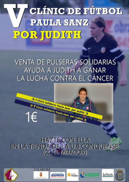 Cuenca: El clínic de fútbol Paula Sanz recaudará dinero para ayudar a Judith Cuenca: El clínic de fútbol Paula Sanz recaudará dinero para ayudar a Judith