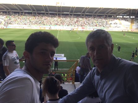 Laro y Quique Setién no se perdieron el Cultural-Racing Laro y Quique Setién no se perdieron el Cultural-Racing