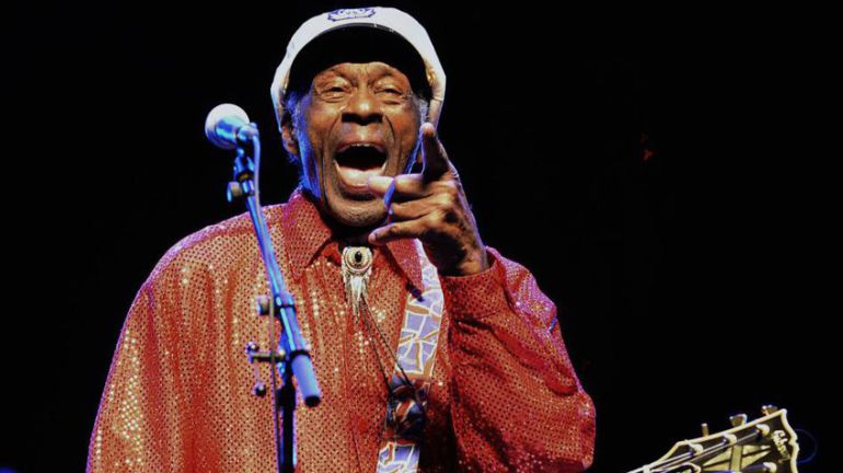El guitarrista, Chuck Berry. El guitarrista, Chuck Berry.