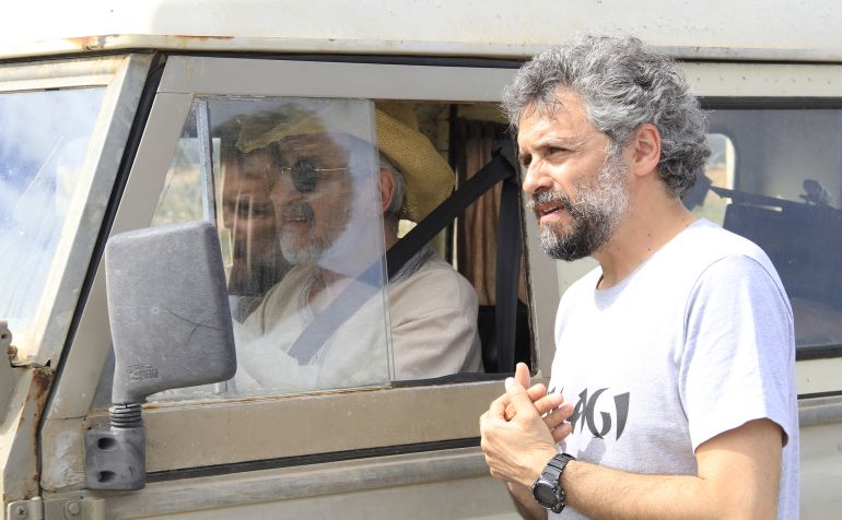 Un momento del rodaje Un momento del rodaje