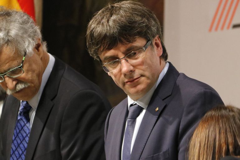 El president de la Generalitat, Carles Puigdemont, en un acto público El president de la Generalitat, Carles Puigdemont, en un acto público
