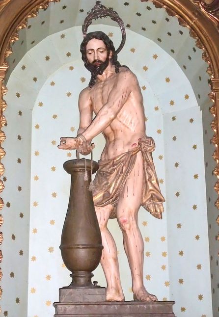 Cristo atado a la columna de la iglesia de san Cecilio Cristo atado a la columna de la iglesia de san Cecilio