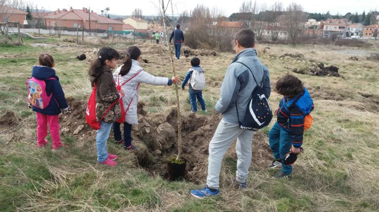 Uno de los grupos de escolares que ha participado en la actividad Uno de los grupos de escolares que ha participado en la actividad