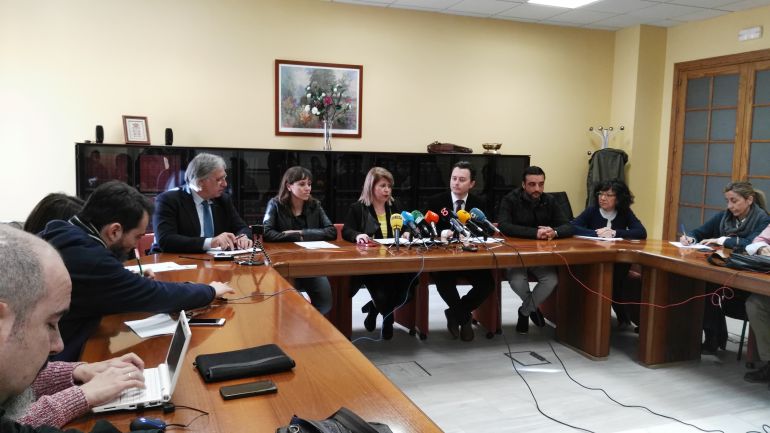 Imagen de la rueda de prensa en la que el gobierno municipal presenta los presupuestos municipales de 2017 Imagen de la rueda de prensa en la que el gobierno municipal presenta los presupuestos municipales de 2017
