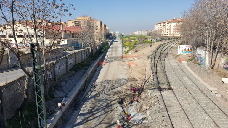 Obras del AVE en Granada Obras del AVE en Granada