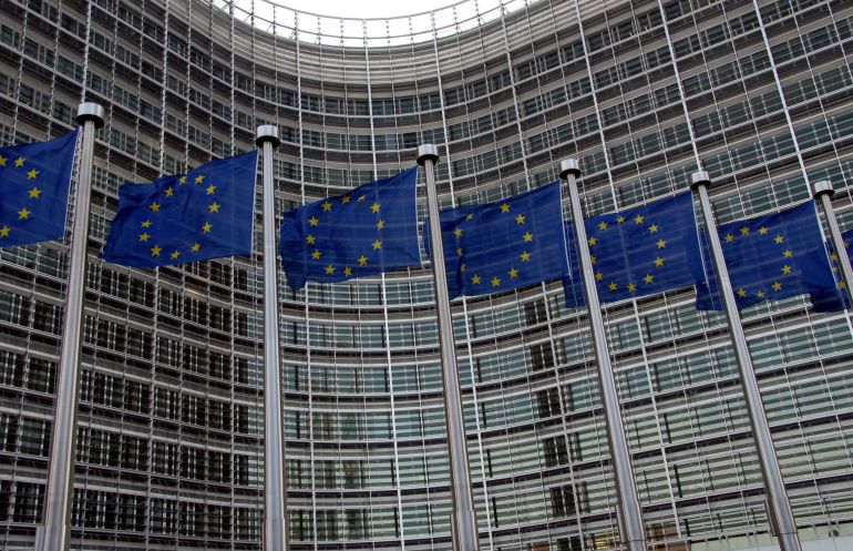 Edificio Berlaymont, sede la Comisión Europea en Bruselas (Bélgica) Edificio Berlaymont, sede la Comisión Europea en Bruselas (Bélgica)