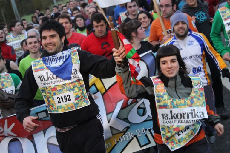 La Korrika llega a San Sebastián La Korrika llega a San Sebastián