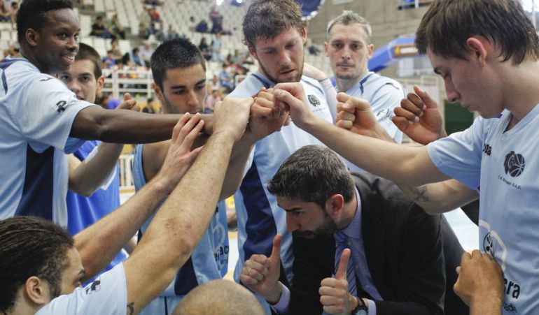 Yo con la plantilla del Breogán tras un partido Yo con la plantilla del Breogán tras un partido