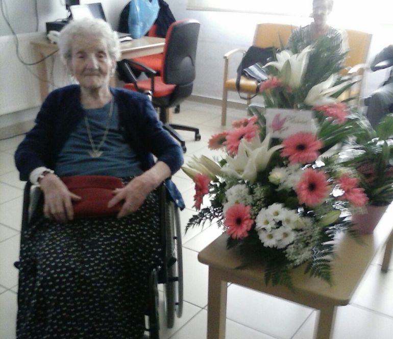 Teresa Gayarre cumplió 110 años el pasado 1 de abril Teresa Gayarre cumplió 110 años el pasado 1 de abril