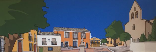 Cuadro con diseño de Albalate de Óscar Moreno. Cuadro con diseño de Albalate de Óscar Moreno.