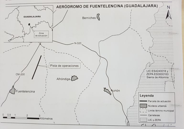 Plano de ubicación del aeródromo Plano de ubicación del aeródromo