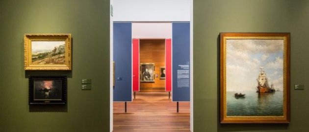 Parte de la sección de obras de Bellas Artes del Museo de Málaga Parte de la sección de obras de Bellas Artes del Museo de Málaga