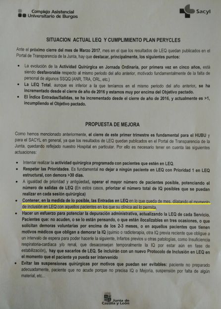 SANIDAD: "La Junta da instrucciones para maquillar las listas de espera" SANIDAD: "La Junta da instrucciones para maquillar las listas de espera"
