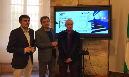 De izquierda a derecha, el diputado de Cultura, Juan Ángel Pérez, el pianista francés, Jean François Heisser, y el presidente del jurado, Albert Attenell. De izquierda a derecha, el diputado de Cultura, Juan Ángel Pérez, el pianista francés, Jean François Heisser, y el presidente del jurado, Albert Attenell.
