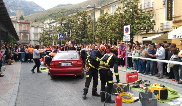 Simulacro de accidente de tráfico en Cazorla Simulacro de accidente de tráfico en Cazorla