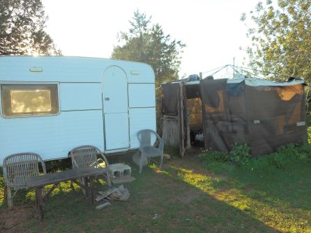 Imagen de un asentamiento ilegal en Santa Eulària Imagen de un asentamiento ilegal en Santa Eulària