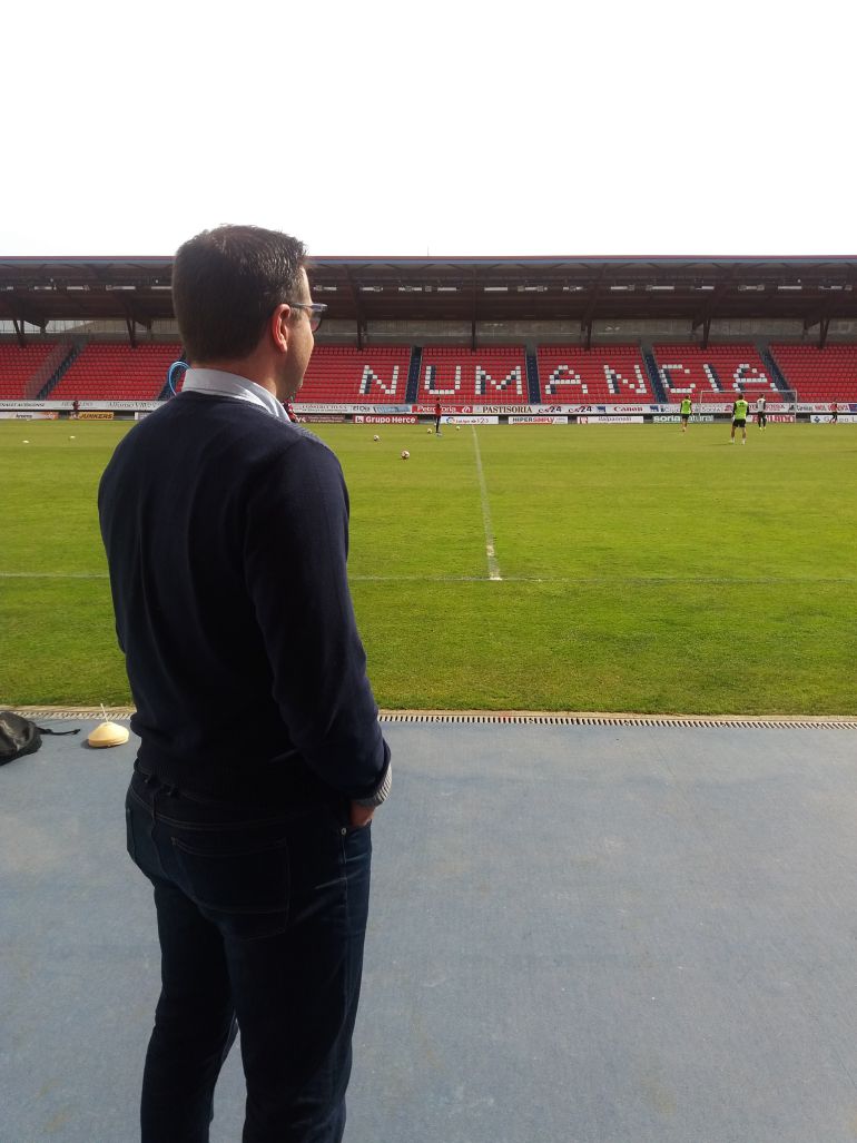 César Palacios, director deportivo del Numancia. César Palacios, director deportivo del Numancia.