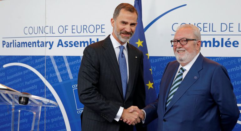 Pedro Agramunt recibió al rey Felipe VI Pedro Agramunt recibió al rey Felipe VI