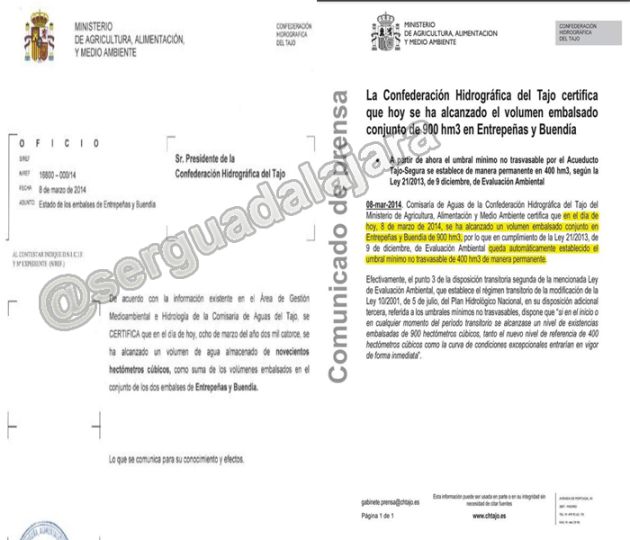 Los municipios de la cabecera del rio Tajo vuelven a movilizarse contra el Trasvase Tajo-Segura y vaciarán garrafas de agua sobre el embalse de Entrepeñas: Los vecinos de cabecera del Tajo vaciarán garrafas de agua sobre el embalse Los municipios de la cabecera del rio Tajo vuelven a movilizarse contra el Trasvase Tajo-Segura y vaciarán garrafas de agua sobre el embalse de Entrepeñas: Los vecinos de cabecera del Tajo vaciarán garrafas de agua sobre el embalse