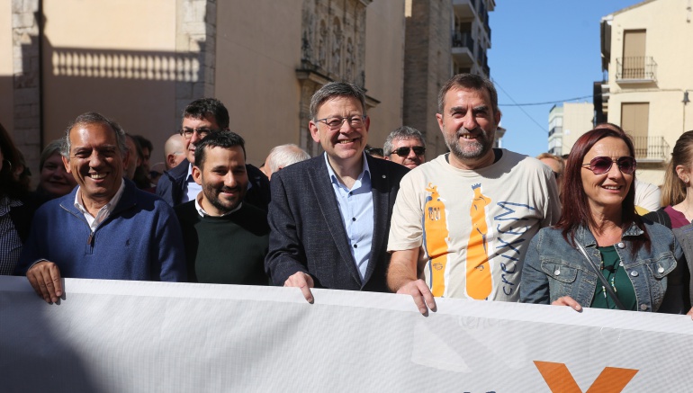 Ximo Puig y Vicent Marzà en la Trobada Ximo Puig y Vicent Marzà en la Trobada