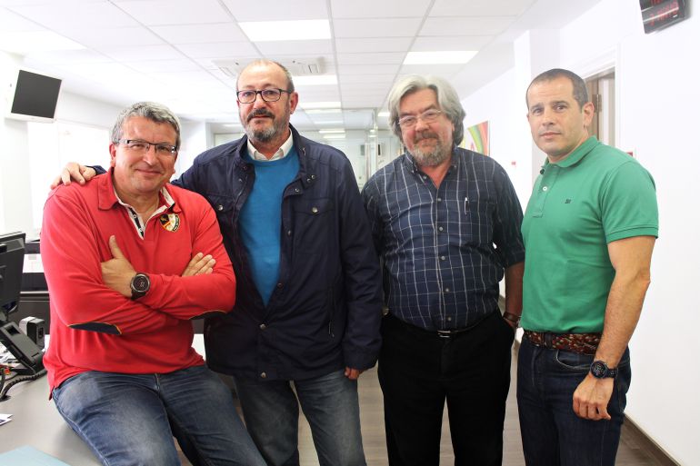 (izq→dcha) Fernando Llopis, Pepe Soto, Antonio Balibrea y Carlos Arcaya (izq→dcha) Fernando Llopis, Pepe Soto, Antonio Balibrea y Carlos Arcaya