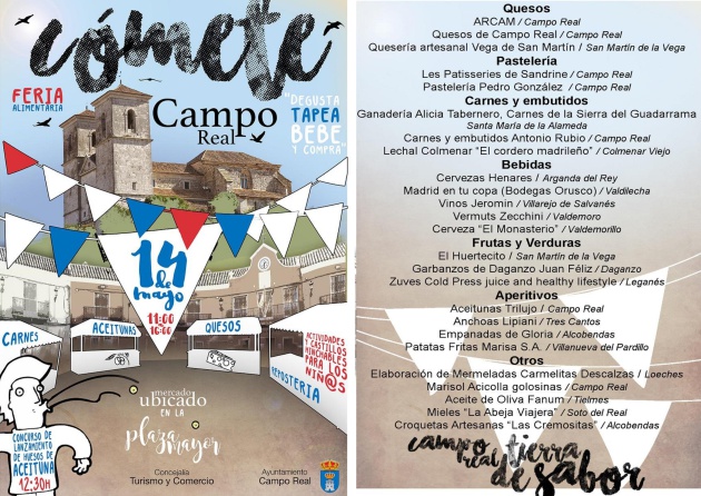 Gastronomía. Comunidad de Madrid.: Campo Real, capital gastronómica Gastronomía. Comunidad de Madrid.: Campo Real, capital gastronómica