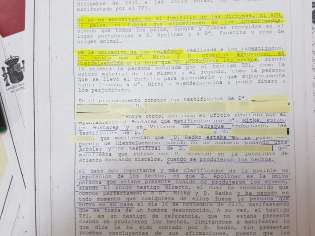 Concluye la instrucción del caso del crimen de Hiendelaencina sin ningún acusado. Así lo decreta el Juzgado de Sigüenza: El crimen de Hiendelaencina se queda sin resolver Concluye la instrucción del caso del crimen de Hiendelaencina sin ningún acusado. Así lo decreta el Juzgado de Sigüenza: El crimen de Hiendelaencina se queda sin resolver