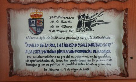 La Diputación, premio Adalid de la Paz y la Libertad La Diputación, premio Adalid de la Paz y la Libertad