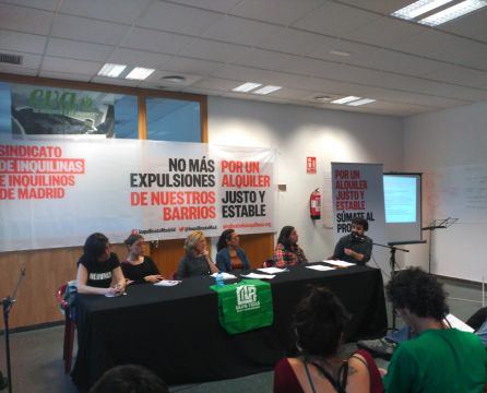 Presentación del Sindicato de Inquilinas el pasado viernes 12 de mayo. Presentación del Sindicato de Inquilinas el pasado viernes 12 de mayo.