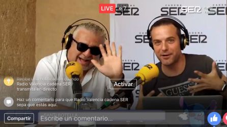 El programa especial emitido desde el Centre del Carme también ha podido verse a través de Facebook Live El programa especial emitido desde el Centre del Carme también ha podido verse a través de Facebook Live