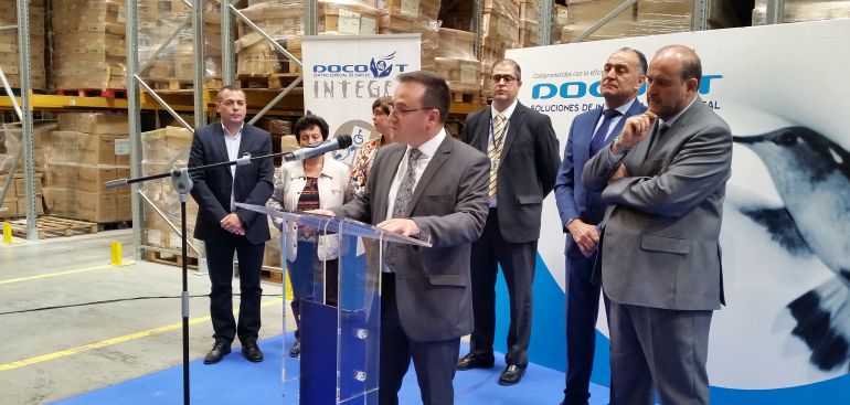 Ángel García Madrid, director general, en la rueda de prensa en el centro Ángel García Madrid, director general, en la rueda de prensa en el centro