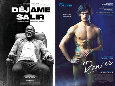 Carteles de "Déjame salir" y "Dancer" Carteles de "Déjame salir" y "Dancer"