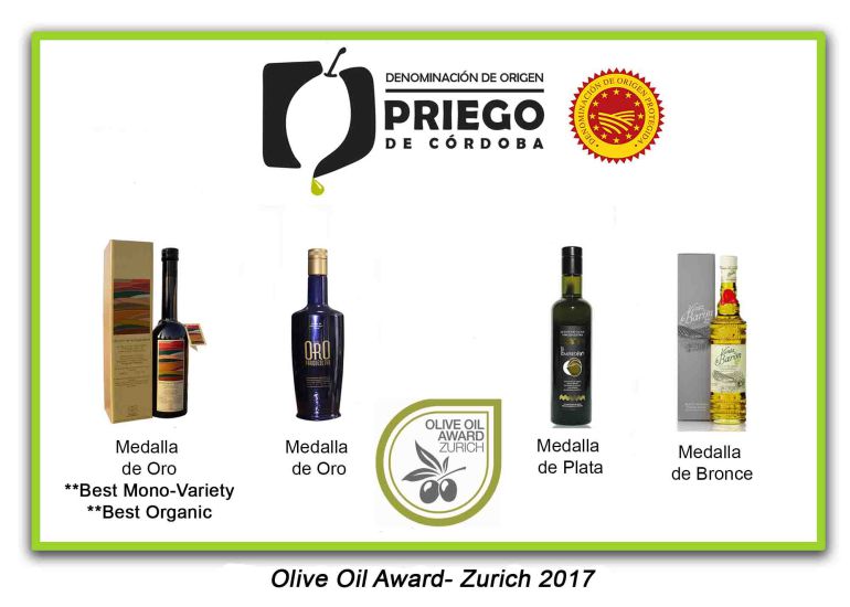 Aceites cordobeses premiados en Zurich Aceites cordobeses premiados en Zurich