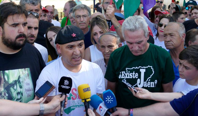 Momento en el que Bódalo hacía las primeras declaraciones, a su salida de la cárcel de Jaén Momento en el que Bódalo hacía las primeras declaraciones, a su salida de la cárcel de Jaén