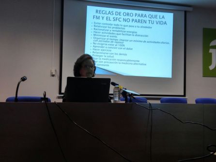 Momento de la charla de María Isabel Garrido Momento de la charla de María Isabel Garrido