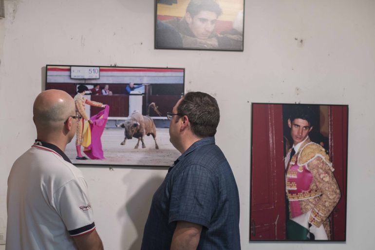 Imagen de la exposición con la que se rinde homenaje al diestro Víctor Barrio Imagen de la exposición con la que se rinde homenaje al diestro Víctor Barrio