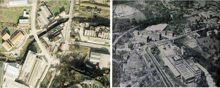 Evolución de la zona de Brazomar donde se ubica Conservas Lolín. Evolución de la zona de Brazomar donde se ubica Conservas Lolín.