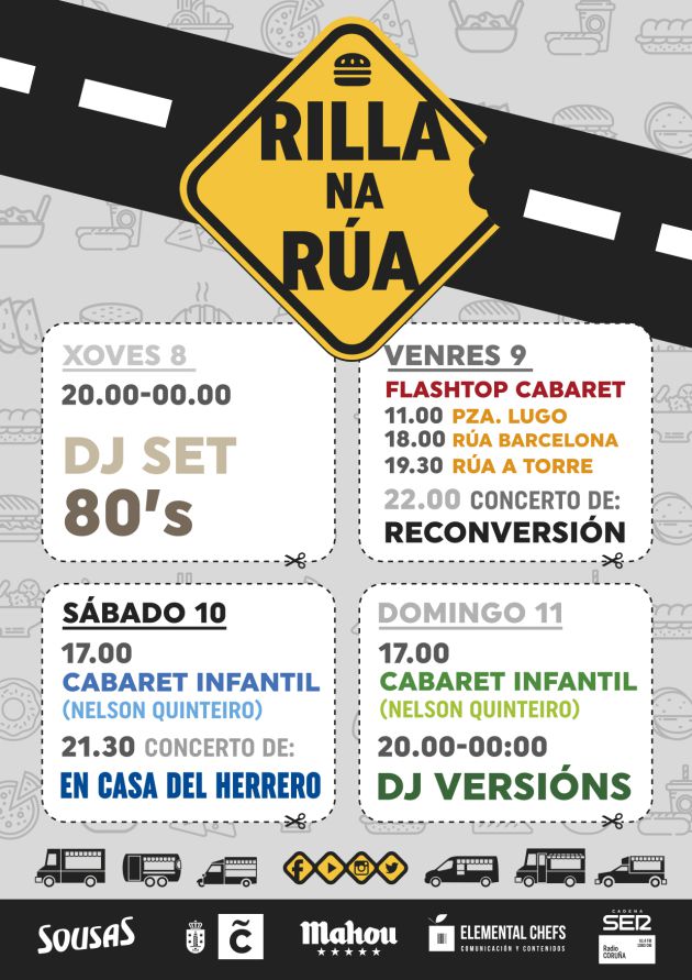 A Coruña: La feria gastronómica 'Rilla na rúa' llega a Méndez Núñez del 8 al 11 de junio A Coruña: La feria gastronómica 'Rilla na rúa' llega a Méndez Núñez del 8 al 11 de junio