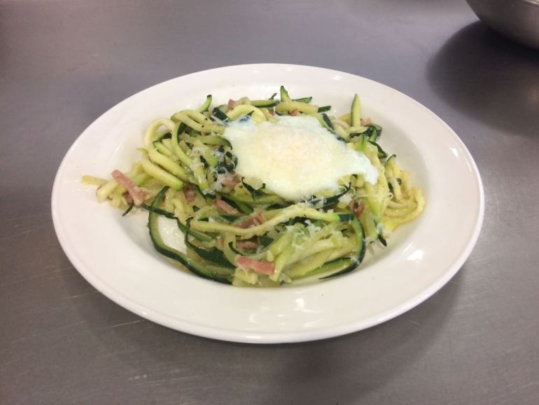 Spaguettis de calabacín preparados por Mireia Alonso Spaguettis de calabacín preparados por Mireia Alonso