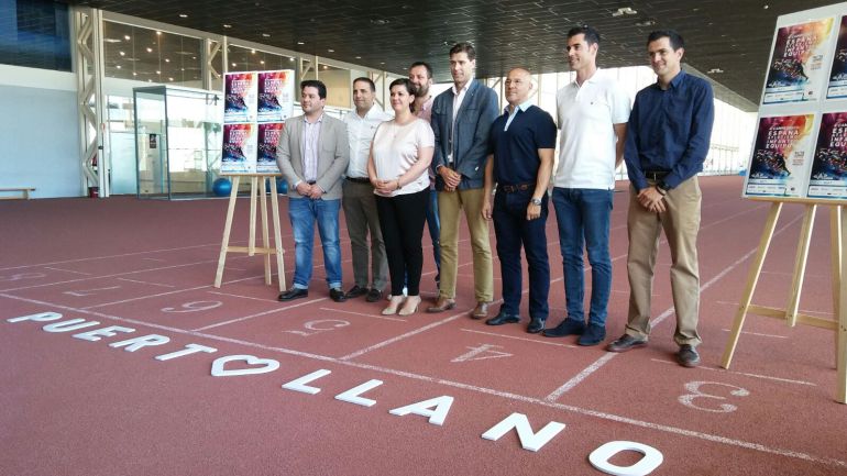 Autoridades en la presentación del Campeonato de España de Atletismo infantil por equipos que se celebrará en Puertollano Autoridades en la presentación del Campeonato de España de Atletismo infantil por equipos que se celebrará en Puertollano