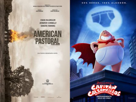 Carteles de "American Pastoral" y "Capitán calzoncillos" Carteles de "American Pastoral" y "Capitán calzoncillos"