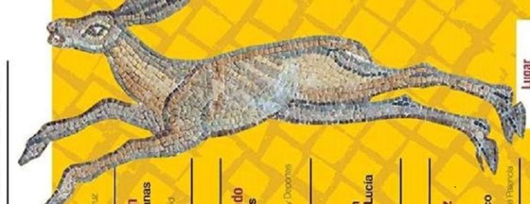 Detalle del cartel de la jornada sobre interpretación de las Villas Romanas Detalle del cartel de la jornada sobre interpretación de las Villas Romanas