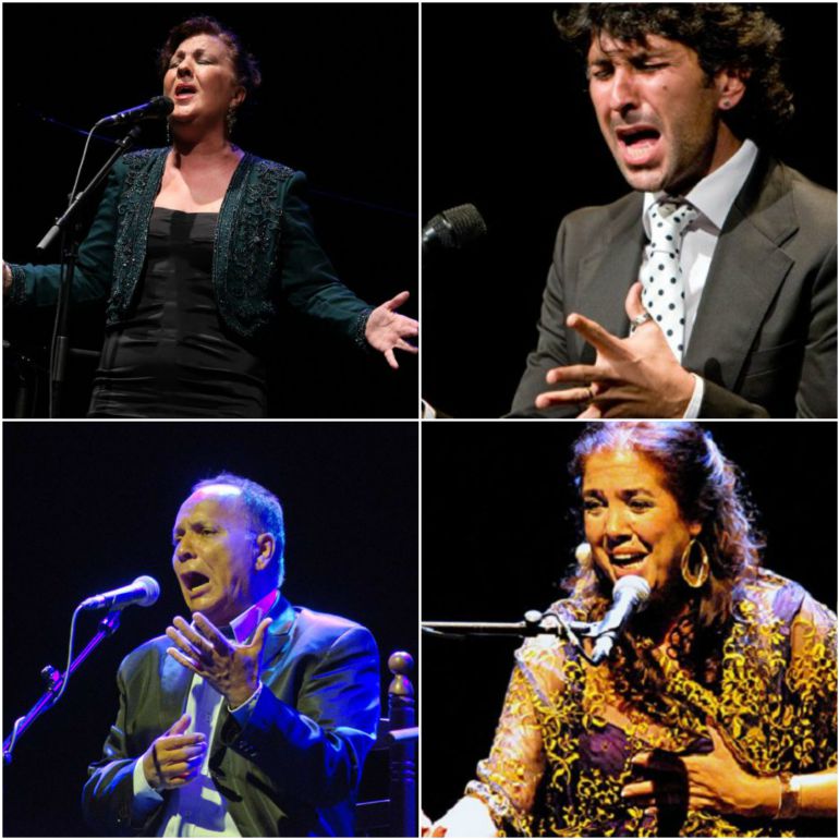 Carmen Linares, Arcangel, El Pele y Lola Montoya en la X Noche Blanca del Flamenco Carmen Linares, Arcangel, El Pele y Lola Montoya en la X Noche Blanca del Flamenco