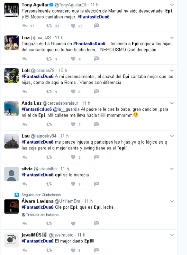 Reacciones en Twitter a la actuación del artista vigués Fran Brea "Epi" en Fantastic Dúo Reacciones en Twitter a la actuación del artista vigués Fran Brea "Epi" en Fantastic Dúo