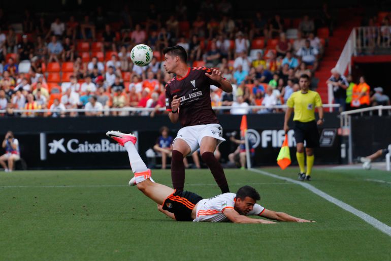Fotografía del partido entre el Albacete Balompié y el Valencia Mestalla Fotografía del partido entre el Albacete Balompié y el Valencia Mestalla