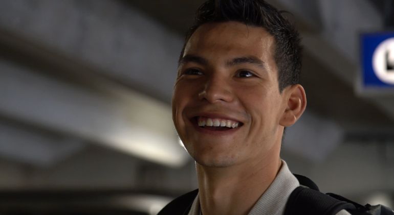 Hirving Lozano en el aeropuerto Eindhoven. Hirving Lozano en el aeropuerto Eindhoven.