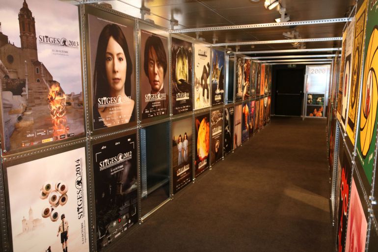 Un dels espais de l'exposició dels 50 anys del Festival de Sitges Un dels espais de l'exposició dels 50 anys del Festival de Sitges