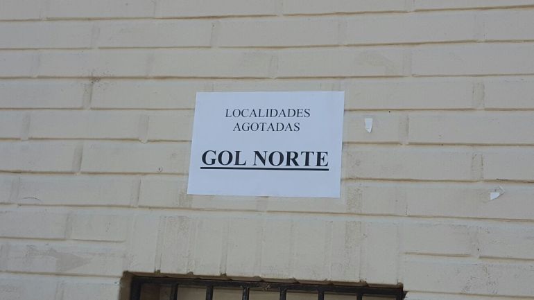 Solamente quedan entradas de palco para el partido del domingo Solamente quedan entradas de palco para el partido del domingo