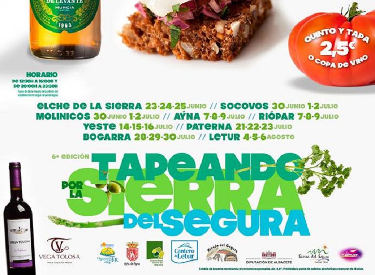 Cartel de las jornadas 'Tapeando por la Sierra del Segura' Cartel de las jornadas 'Tapeando por la Sierra del Segura'